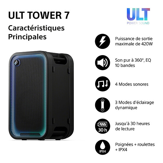 Enceinte de soirée Sony ULT Tower 7 - Autre vue