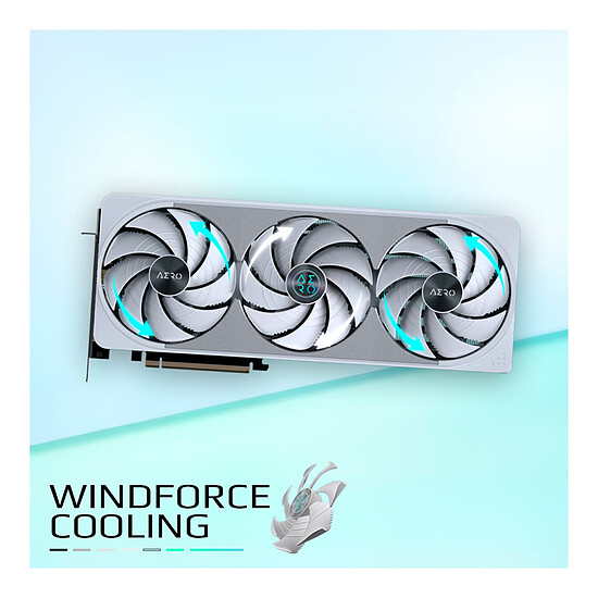 Carte graphique Gigabyte GeForce RTX 5070 Ti AERO OC 16G - Autre vue