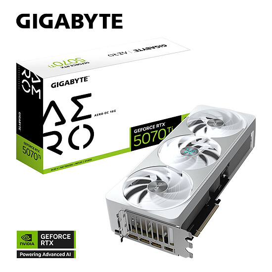 Carte graphique Gigabyte GeForce RTX 5070 Ti AERO OC 16G - Autre vue