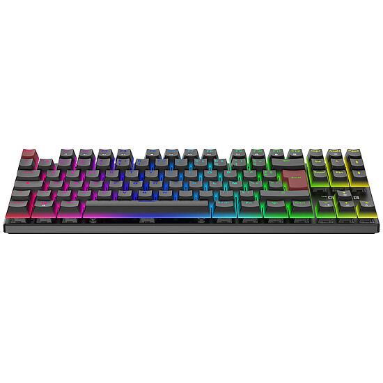Clavier PC The G-Lab Keyz Mercury EX - Noir/Rouge - Autre vue