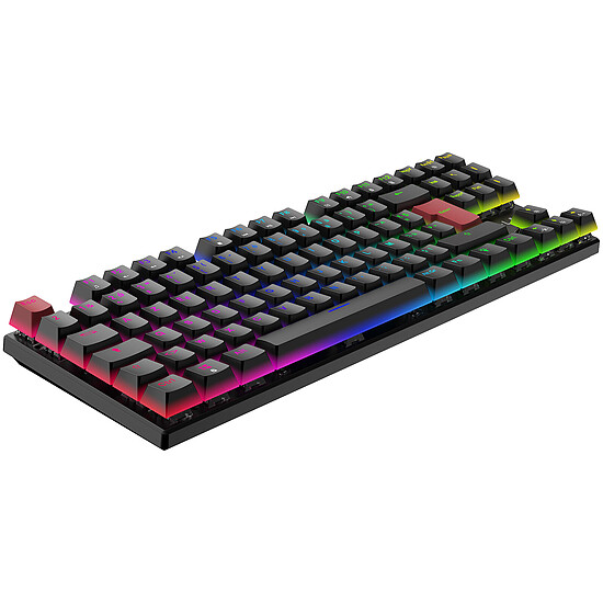 Clavier PC The G-Lab Keyz Mercury EX - Noir/Rouge - Autre vue