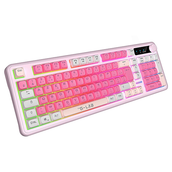 Clavier PC The G-Lab Keyz Caesium EX - Rose - Autre vue