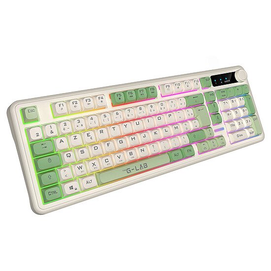 Clavier PC The G-Lab Keyz Caesium EX - Vert - Autre vue