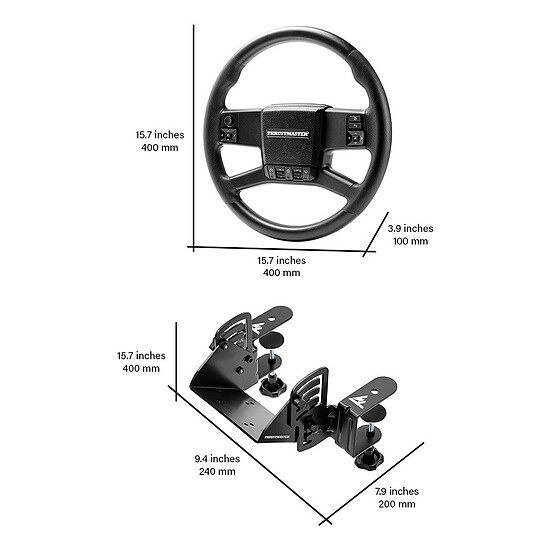 Volant Simracing Thrustmaster SimTask Truck-40 - Autre vue