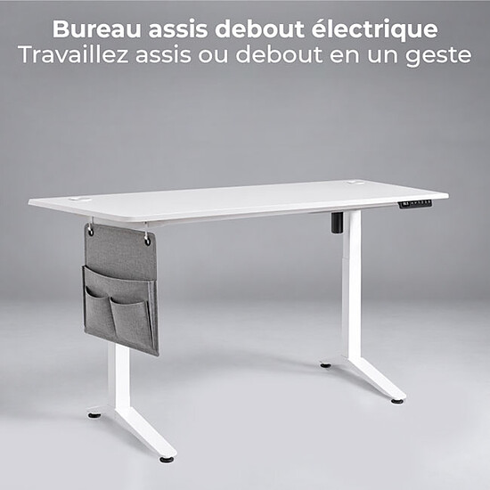 Bureau gamer Advance Flexdesk White 140 - Autre vue