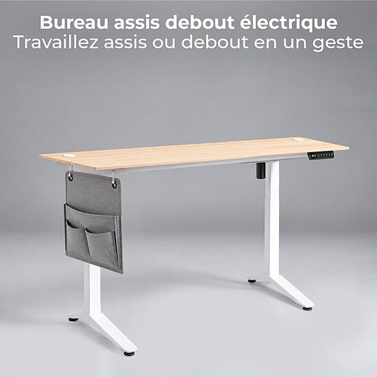 Bureau gamer Advance Flexdesk Light OAK 160 - Autre vue