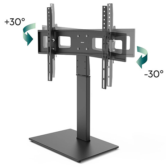 Support TV Hama Socle TV, pivotable, ajustable en hauteur, 191 cm (75"), jusqu'à 40 kg - Autre vue
