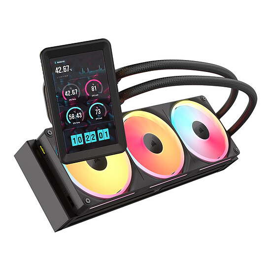 Watercooling AIO Corsair iCUE LINK TITAN II 360 Ultra LX LCD Noir - Autre vue