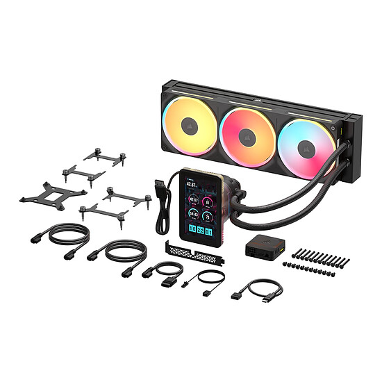 Watercooling AIO Corsair iCUE LINK TITAN II 360 Ultra LX LCD Noir - Autre vue