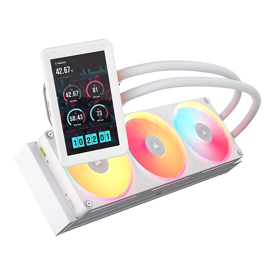 Watercooling AIO Corsair iCUE LINK TITAN II 360 Ultra LX LCD Blanc - Autre vue
