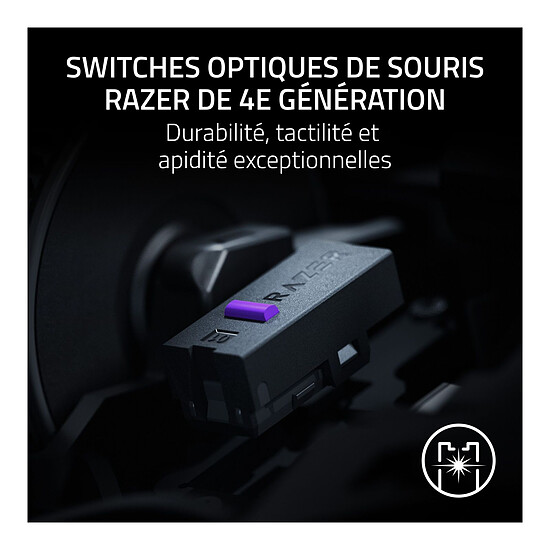 Souris PC Razer Basilisk v4 HyperSpeed Blanc - Autre vue