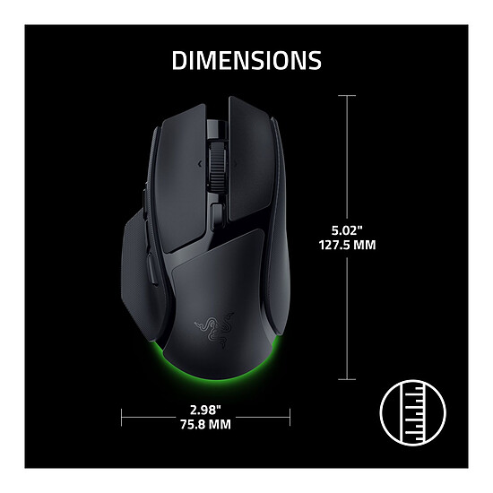 Souris PC Razer Basilisk v4 HyperSpeed Noir - Autre vue