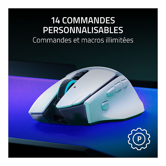 Souris PC Razer Basilisk V4 Pro Blanc - Autre vue