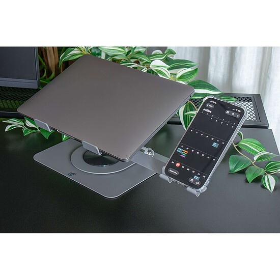 Accessoires PC portable INOVU Support rotatif 360° pour PC portable et Smartphone (jusqu'à 17 pouces) - Autre vue