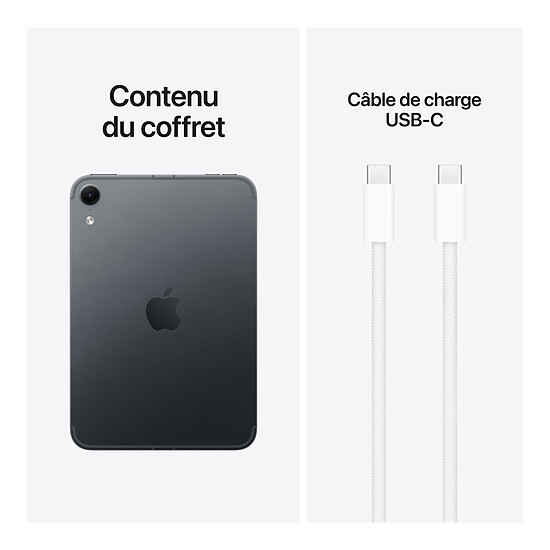 Tablette Apple iPad mini (2026) 512 Go Wi-Fi + Cellular Minuit (Nano Texture) - Autre vue