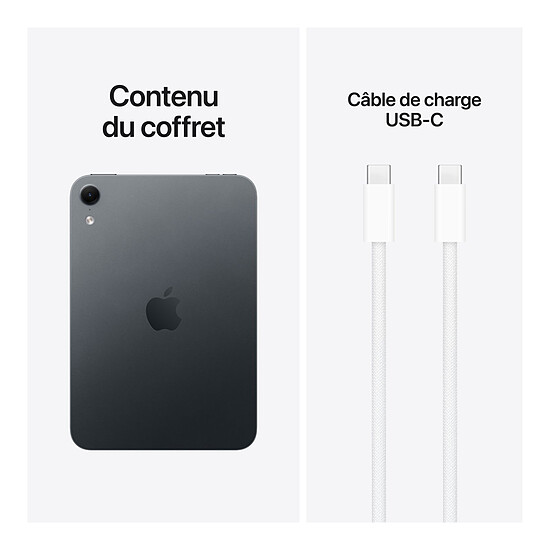 Tablette Apple iPad mini (2026) 256 Go Wi-Fi Minuit (Nano Texture)  - Autre vue