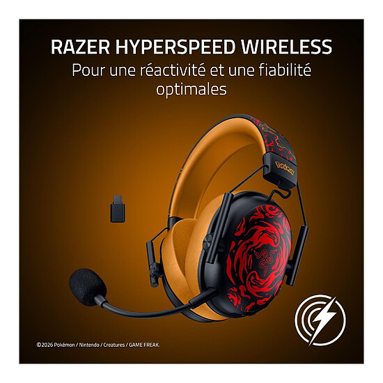 Casque micro Razer Blackshark v3 X HyperSpeed - Pokemon Dracaufeu Edition - Autre vue