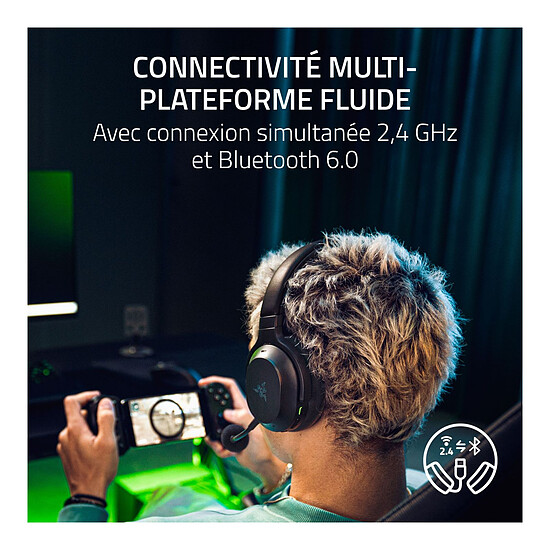 Casque micro Razer Barracuda V2 Pro Noir - Autre vue