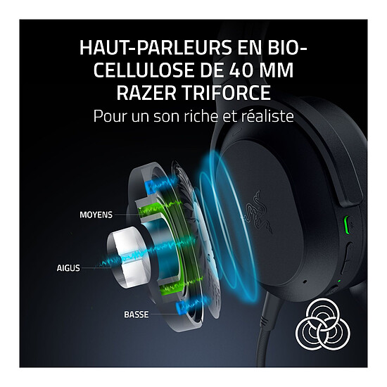 Casque micro Razer Barracuda V2 Pro Noir - Autre vue