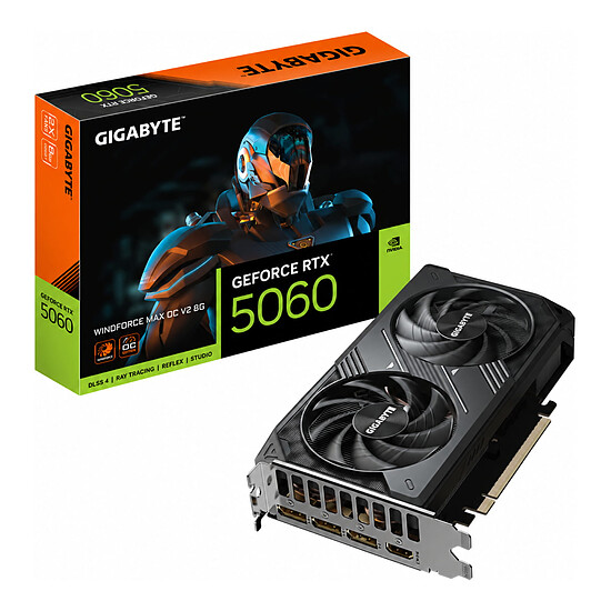 Carte graphique Gigabyte GeForce RTX 5060 WINDFORCE MAX OC 8G V2 - Autre vue