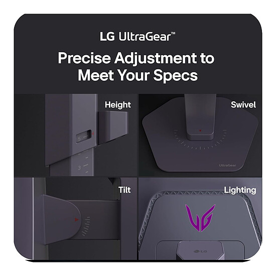 Écran PC LG 24.5" LED - UltraGear 25G590B-B - Autre vue