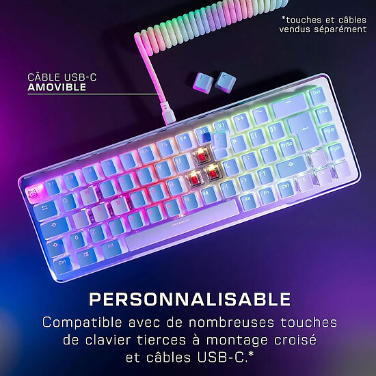 Clavier PC Turtle Beach Vulcan II Mini - Blanc - Autre vue
