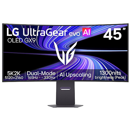 Écran PC LG 44.5" OLED - UltraGear Evo AI 45GX950B-B - Autre vue