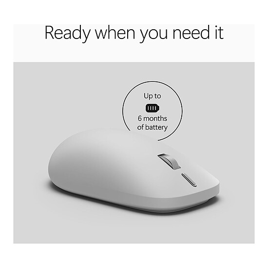 Souris PC Microsoft Surface Mouse - Platine (2e édition) - Autre vue