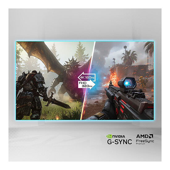 Écran PC Gigabyte  M27UP ICE - Autre vue