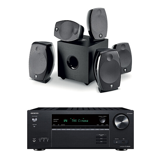 Ampli Home-Cinéma Onkyo TX-NR6100B Noir + Focal Sib Evo 5.1.2 Dolby Atmos - Autre vue