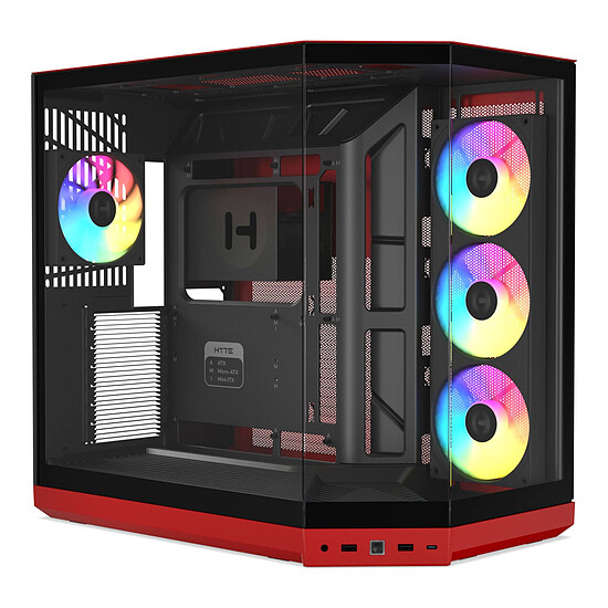 Boîtier PC HYTE Y50 Black Cherry (Noir/Rouge) - Autre vue
