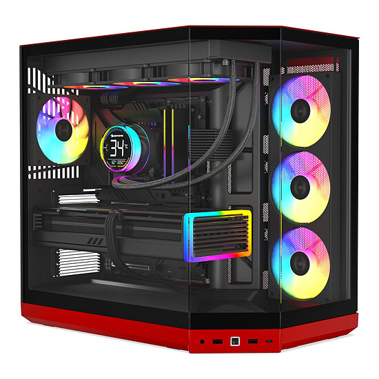 Boîtier PC HYTE Y50 Black Cherry (Noir/Rouge) - Autre vue