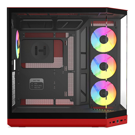 Boîtier PC HYTE Y50 Black Cherry (Noir/Rouge) - Autre vue