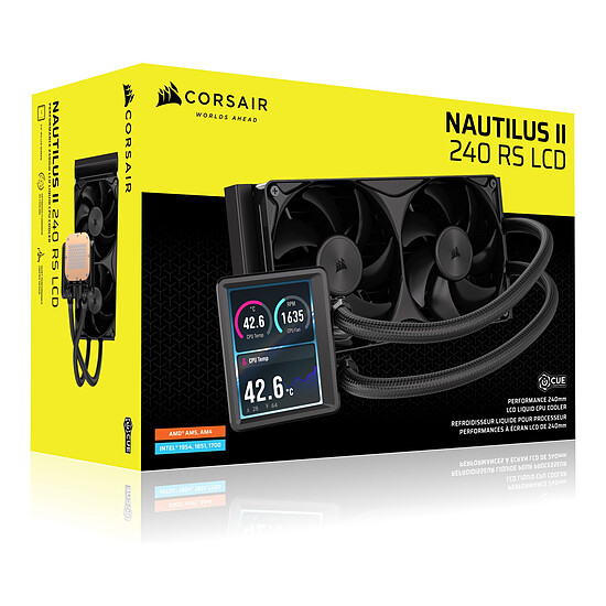 Watercooling AIO Corsair Nautilus II 240 RS LCD Noir - Autre vue