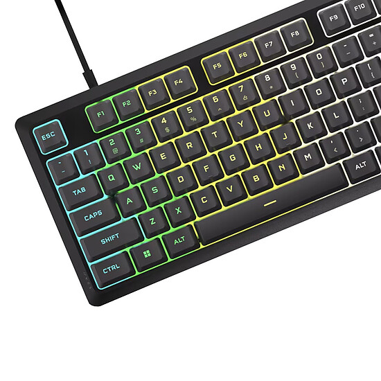 Clavier PC Corsair K55 Core RGB Gris - Autre vue