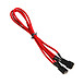 Alimentation BitFenix Alchemy Rallonge 3 broches Rouge - 60 cm - Autre vue Alimentation BitFenix Alchemy Rallonge 3 broches Rouge - 60 cm - Autre vue