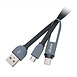 Câble USB Akasa Câble 2-en-1 USB Type-C et Micro USB B vers USB 2.0 Type-A - Autre vue