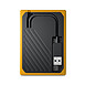 Disque dur externe Western Digital (WD) My Passport Go - 500 Go (Noir ambré) - Autre vue Disque dur externe Western Digital (WD) My Passport Go - 500 Go (Noir ambré) - Autre vue