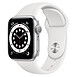 Montre connectée Apple Watch Series 6 Aluminium (Argent - Bracelet Sport Blanc) - GPS - 40 mm - Autre vue Montre connectée Apple Watch Series 6 Aluminium (Argent - Bracelet Sport Blanc) - GPS - 40 mm - Autre vue