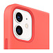 Coque et housse Apple Coque en silicone avec MagSafe pour iPhone 12 / 12 Pro - Rose agrume - Autre vue