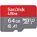 Carte mémoire SanDisk Ultra microSD UHS-I U1 64 Go + Adaptateur SD - Autre vue