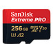 Carte mémoire SanDisk Extreme Pro microSDXC UHS-I U3 V30 A2 256 Go + Adaptateur SD - Autre vue