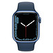 Montre connectée Apple Watch Series 7 Aluminium (Bleu - Bracelet Sport Bleu) - GPS - 41 mm - Autre vue