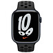 Montre connectée Apple Watch Nike Series 7 Aluminium (Minuit - Bracelet Sport Anthracite / Noir) - GPS - 45 mm - Autre vue