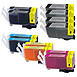 Cartouche PGI-520/CLI-521 - Multipack x12 - Pack de cartouches d'encre, noir x6, cyan x2, magenta x2, jaune x2, jusqu'à 350 pages