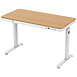 REKT RGo Desk Office - Erable/Blanc - Plateau en bois, charge max 45 kg, hauteur réglable, 1 200 x 600 x 1220 mm