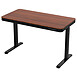 REKT RGo Desk Office - Marron/Noir - Plateau en bois, charge max 45 kg, hauteur réglable, 1 200 x 600 x 1220 mm