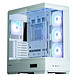 Zalman P50DS - Blanc - Boîtier PC vitré panoramique, Mini ITX / Micro ATX / ATX, 4 ventilateurs 120 mm ARGB fournis