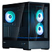 Zalman P30 V2 - Noir - Boîtier PC vitré panoramique, Mini ITX / Micro ATX, 3 ventilateurs 120 mm ARGB fournis