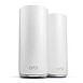 Netgear Orbi WiFi 7 Série 870 + 1 Satellite  - RBE872 - Blanc - Routeur sans fil Wi-Fi 7, jusqu'à 21 000 Mbps (11 520 + 8 640 + 688), 3 bandes (tri-band) + 1 satellite